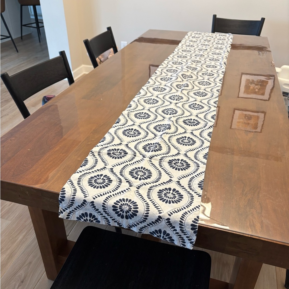 Crate & Barrel table runner & placemats